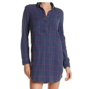 Faherty button down dress plaid